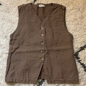 First Rite Linen Vest